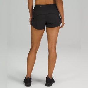 Lululemon Speed Up Mid-Rise Lined Short 4" - Black - Size 10